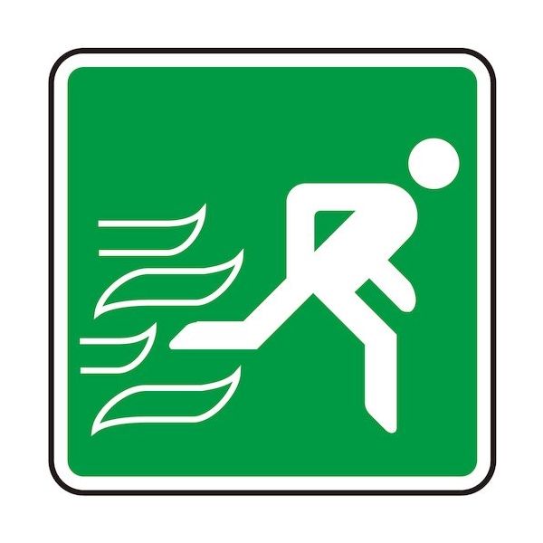 光 サインプレート 非常口(右へ) S1111-8 1セット(5枚) 360-1260（直送品）