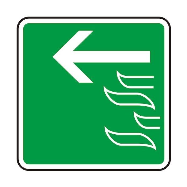 光 サインプレート 非常口(左へ) S1111-9 1セット(5枚) 360-1247（直送品）