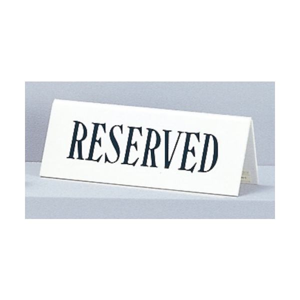 光 サインプレート RESERVED UP718-4 1セット(5個) 359-8058（直送品）