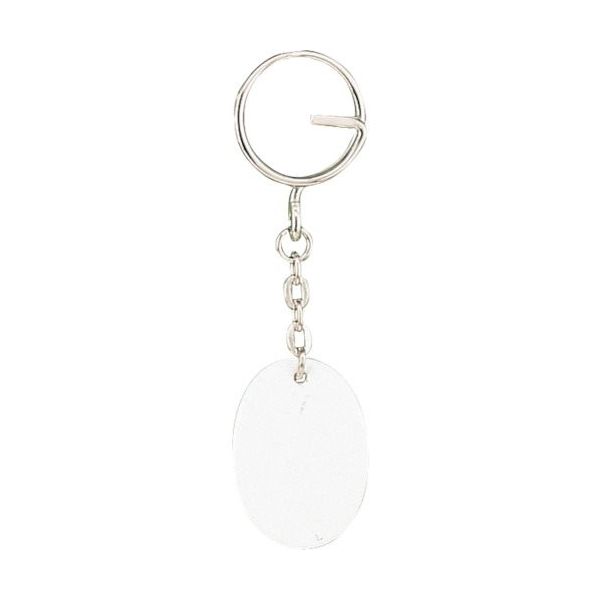 光 キーホルダー ホワイト KY346-7 1セット(20個) 353-2480（直送品）