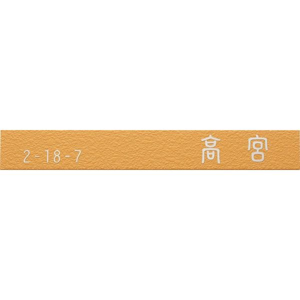 四国化成建材 表札 ステンレスタイプ カラー362 サイズW220xH30 NP-SU1A-362 1個（直送品）