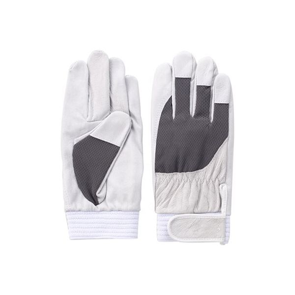 富士グローブ アスリート Fー505 豚皮 LL グレー 1個 62-3954-56（直送品）