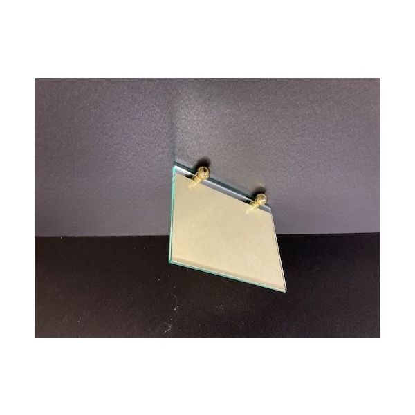 光 メニュー立て真鍮ゴールド台 ガラス M-12-1 1セット(5個) 352-9074（直送品）