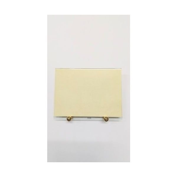 光 メニュー立て真鍮ゴールド台 ガラス M-32-1 1セット(5個) 353-1888（直送品）