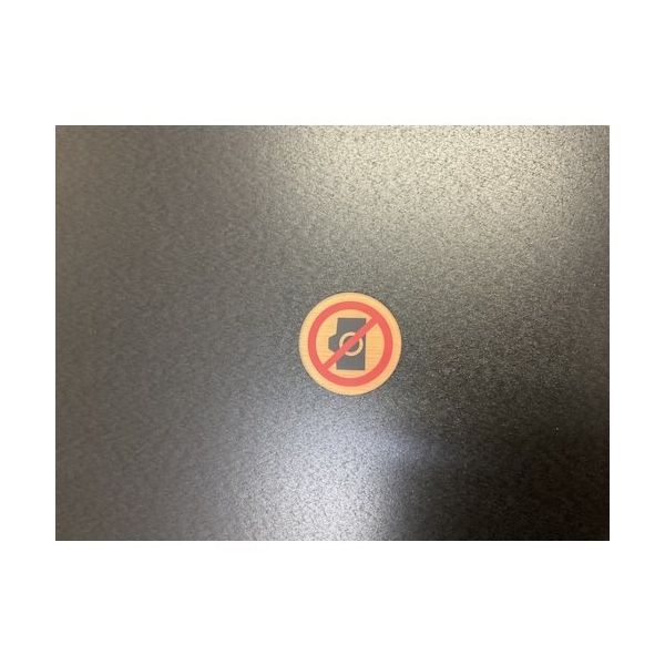 光 サインプレート 撮影禁止 WMS57-6 1セット(5枚) 360-2835（直送品）