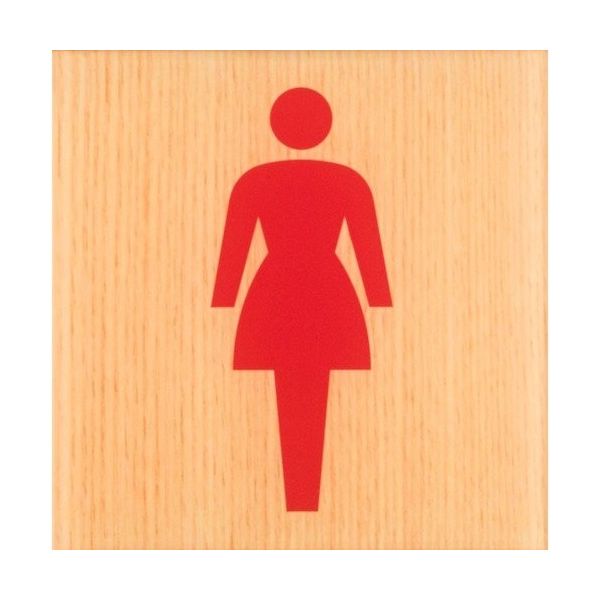 光 サインプレート 女子マーク WMS1007-2 1セット(5枚) 360-1217（直送品）