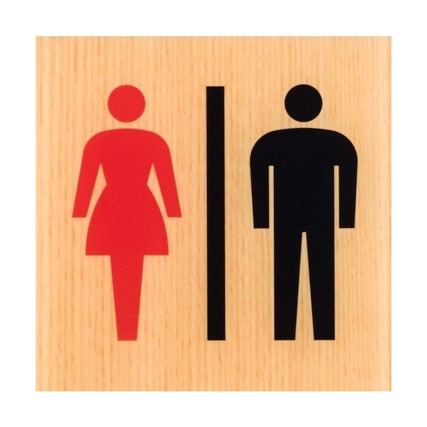 光 サインプレート 男・女マーク WMS1007-3 1セット(5枚) 360-2883（直送品）