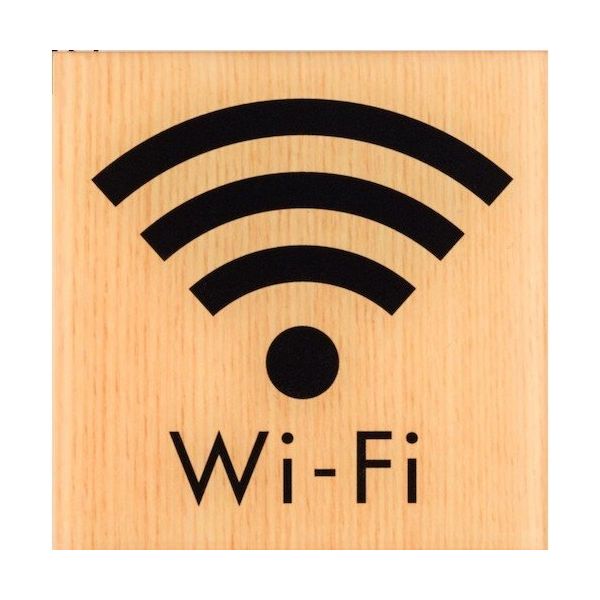 光 サインプレート WiーFi WMS1007-6 1セット(5枚) 359-9707（直送品）
