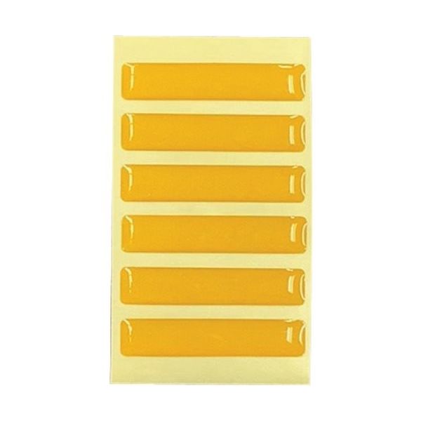 光 蓄光 黄 40×8mm (6個入) LS-41 1セット(30個:6個×5パック) 355-3421（直送品）