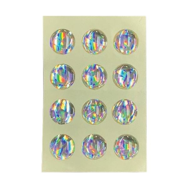 光 ホログラムクッション 10mm丸 UK-111 1セット(60個:12個×5パック) 355-3425（直送品）