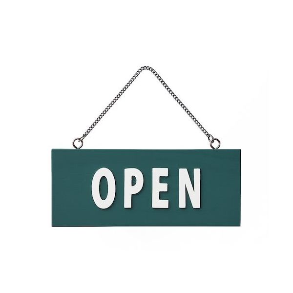 光 サインプレート 緑 OPENーCLOSED H2290-3 1個 346-8141（直送品）