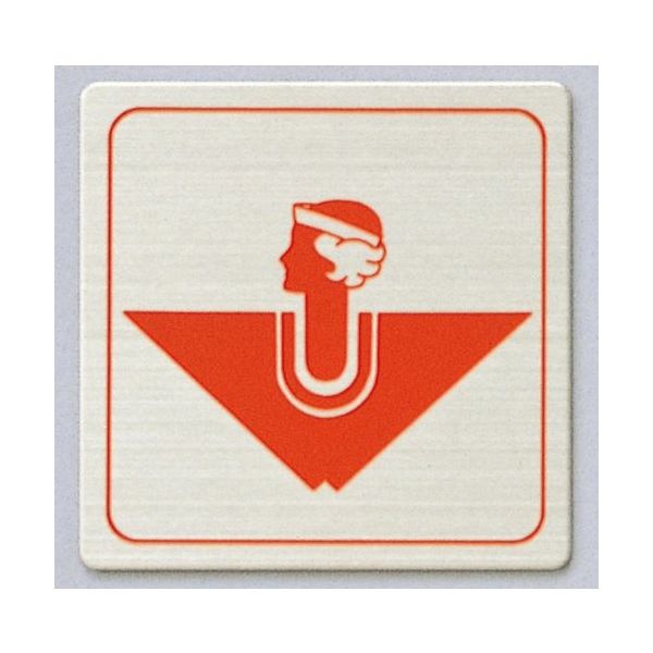 光 サインプレート 逆三女 FS893-30 1枚 344-7562（直送品）