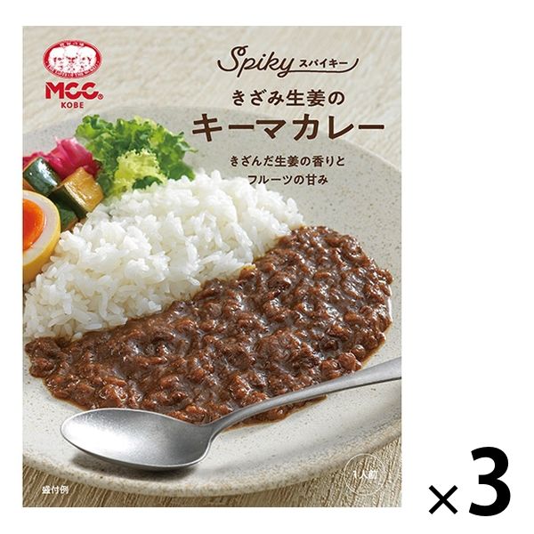 エム・シーシー食品 きざみ生姜のキーマカレー 1人前・160g 1セット（1個×3）スパイキー レトルト