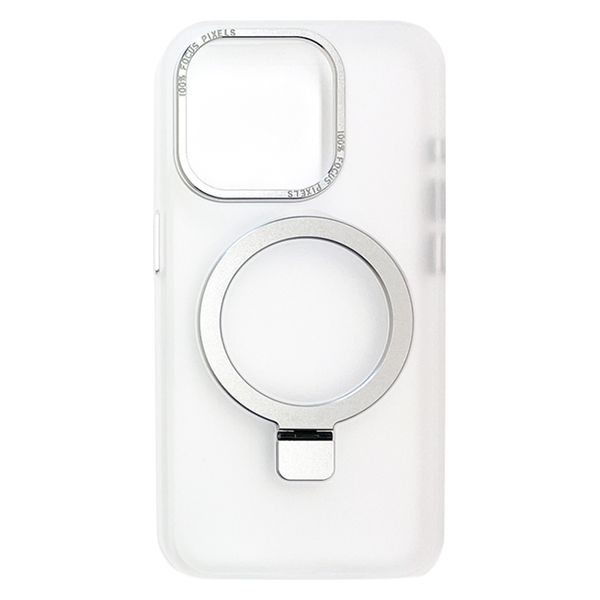 エアージェイ iPhone15磁気ワイヤレス充電対応スタンドリング付背面ケース AC-P23-MRS CL 1個（直送品）