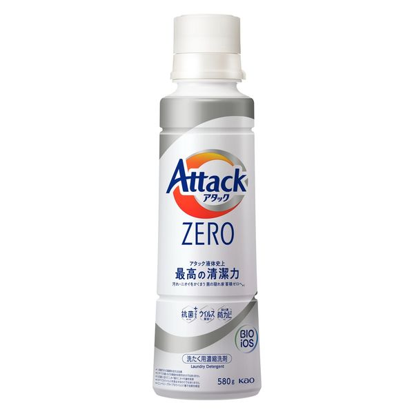 【旧品】アタックゼロ（Attack ZERO） 本体 大サイズ 580g 1個 衣料用洗剤 花王