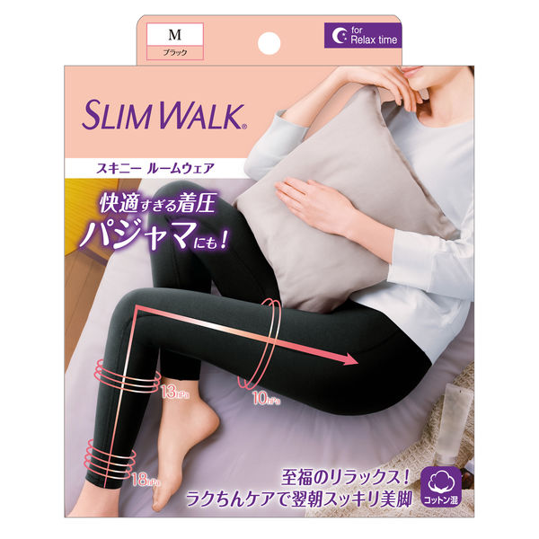 SLIMWALK（スリムウォーク） スキニールームウェア ブラック M