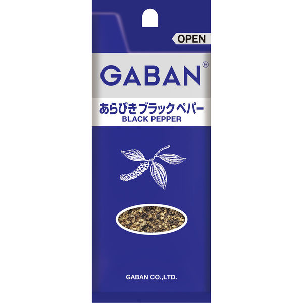 GABAN ギャバン あらびきブラックペパー袋 1個 ハウス食品