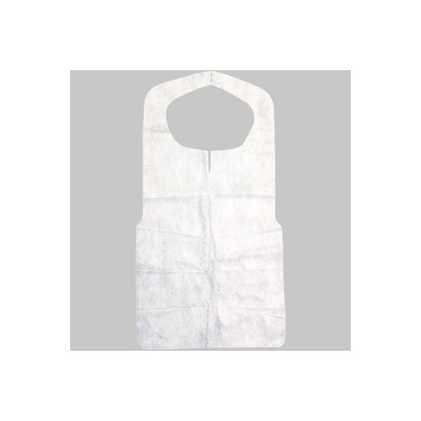 パックスタイル PS不織布エプロン 25g 白 00461303 1袋(40枚)（直送品）