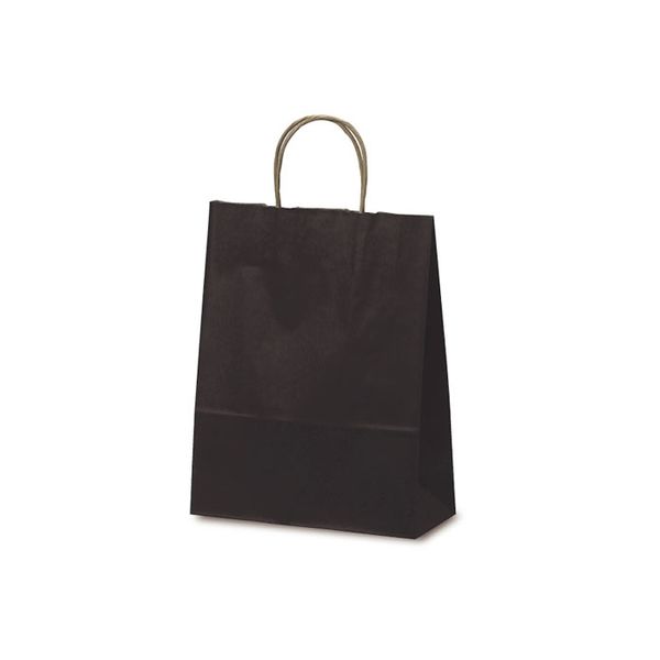 ベルベ 紙袋 1584 自動紐手提袋 T-X カラー(カカオ) 1包(50枚)