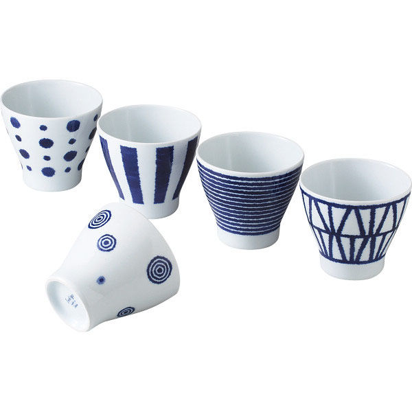 南島焼　奈美ロリマーさん作品　カップ2客組　高さ約8cm 　直径約8cm 波佐見焼 一真窯 色彩カンナ 丸カップ（赤）