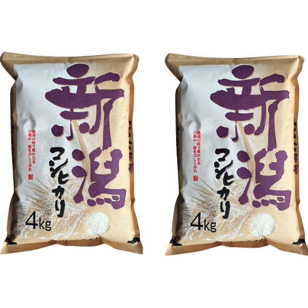 細山商店 新潟県産コシヒカリ(8kg) 23-8534-805 1箱（直送品）