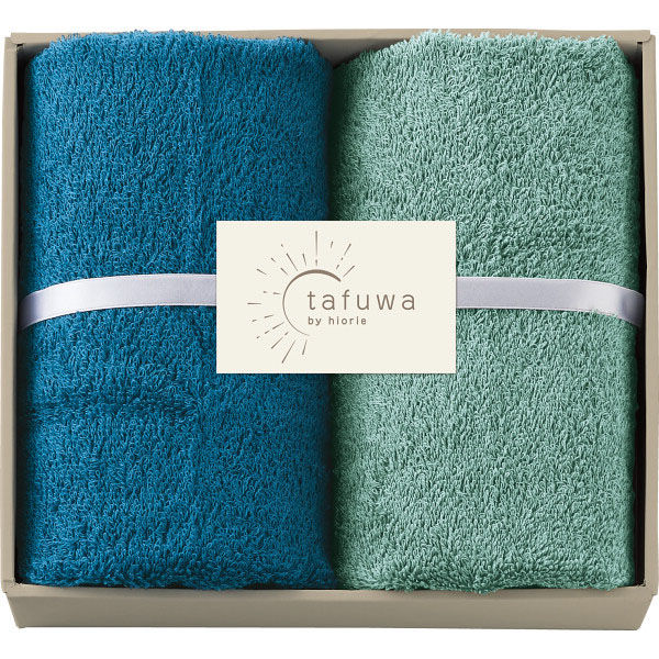 丸中 【2箱セット】tafuwa フェイスタオル2枚セット 24-0138-032 1セット(2箱入)（直送品）