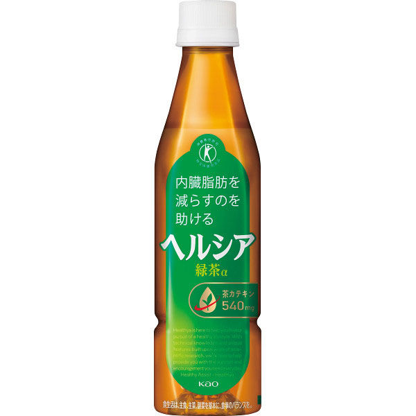 花王 ヘルシア緑茶α350mlスリムボトル(特定保健用食品) 24-0526-083 1箱（直送品）