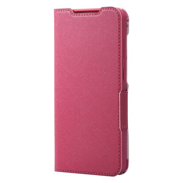 Galaxy S23 FE ケース レザー 手帳型 マグネット 衝撃吸収 ピンク PM-G236PLFUJPND エレコム 1個（直送品）
