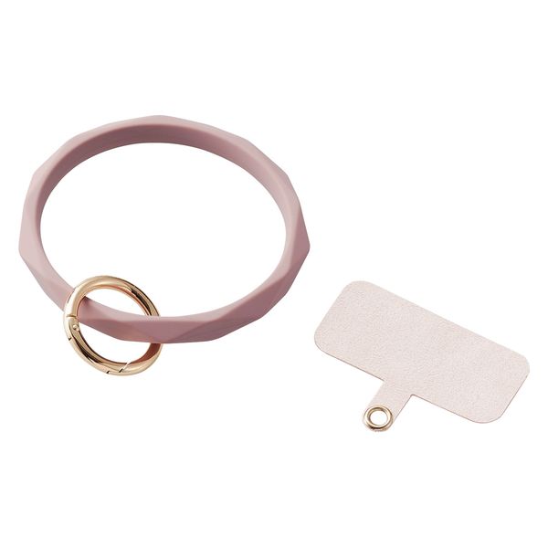 スマホストラップ 手首 ハンド シリコンハンド(ダイヤカット) 落下防止 &me ピンク P-STHSIDPN エレコム 1個（直送品）