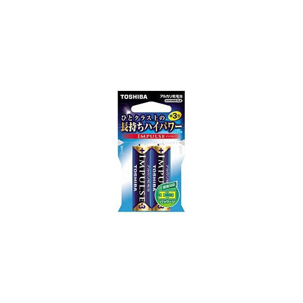 東芝 単3形アルカリ乾電池 2本入 IMPULSE 17-2011 1セット(10本)（直送品）