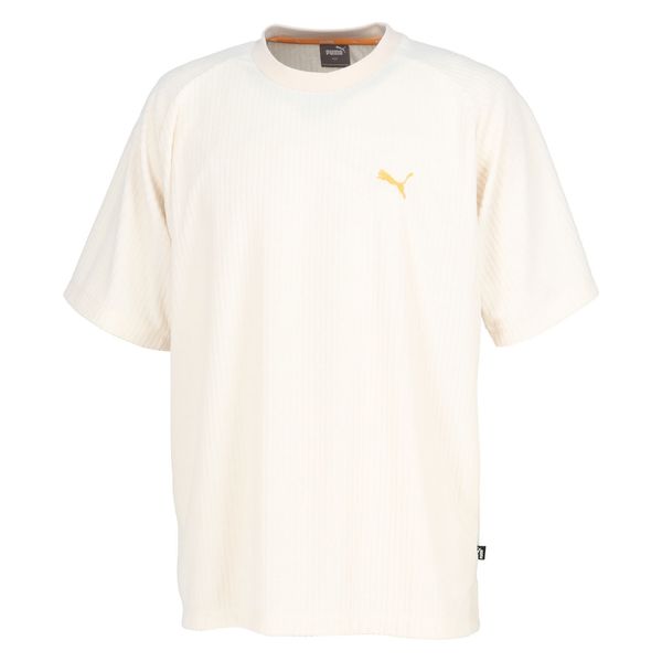 PUMA(プーマ) 半袖Tシャツ SUMMER PACK パイル Tシャツ M アルペン スノー 680677 1枚（直送品） - アスクル