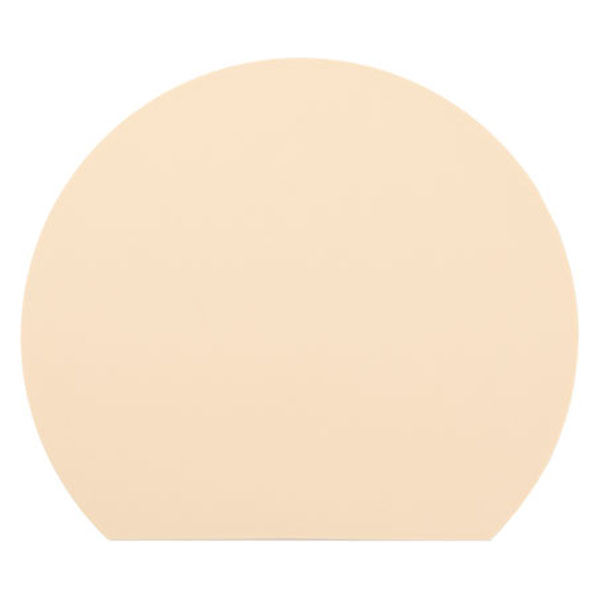 アイメディア 食洗機対応丸いまな板耐熱エラストマー ベージュ 小サイズ 1009853 1個（直送品）