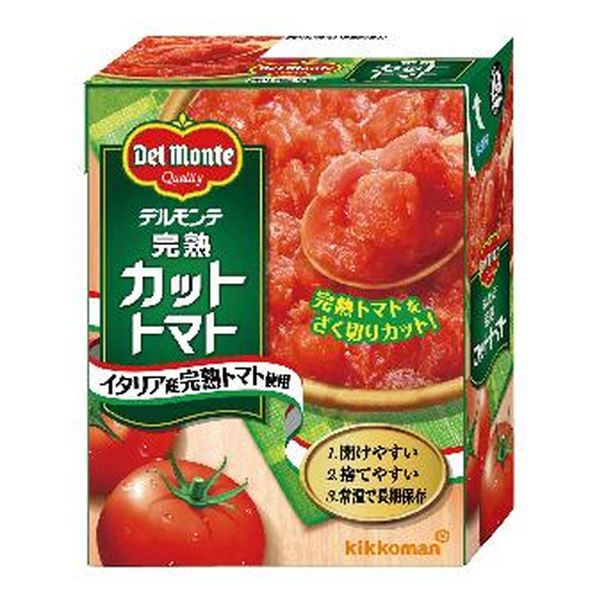 デルモンテ　完熟カットトマト（紙パック）388g　南欧産完熟トマト使用 1個 素材缶詰（トマト）　キッコーマン