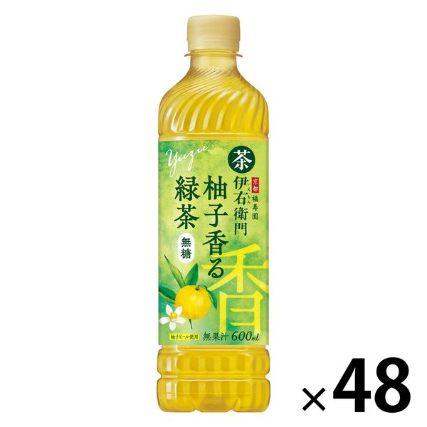 サントリー 伊右衛門 柚子香る緑茶 600ml 1セット（48本） - アスクル