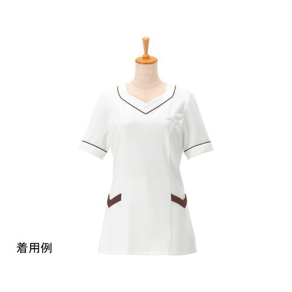 ボストン商会 レディニットシャツ シロ 13 00105 1枚 64-9064-99（直送品）