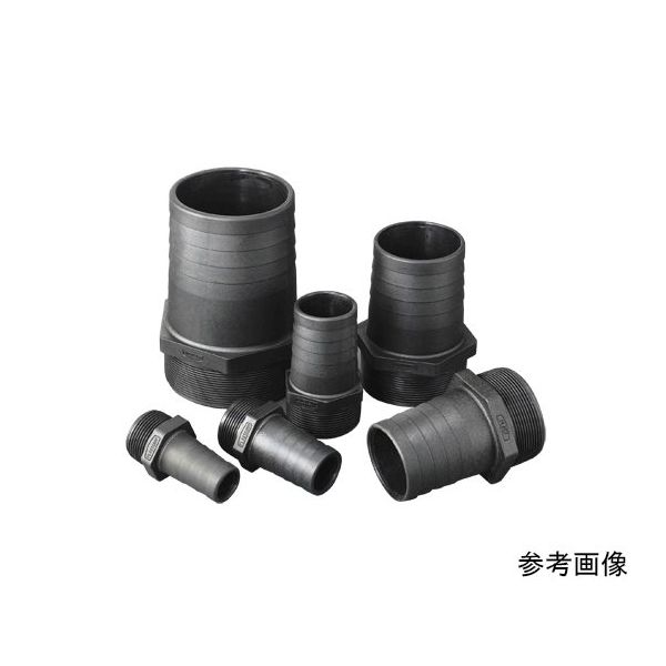 フローバル ポリアミド プラストカップホースコネクター 大口径 GES-24 1個 64-6476-79（直送品）