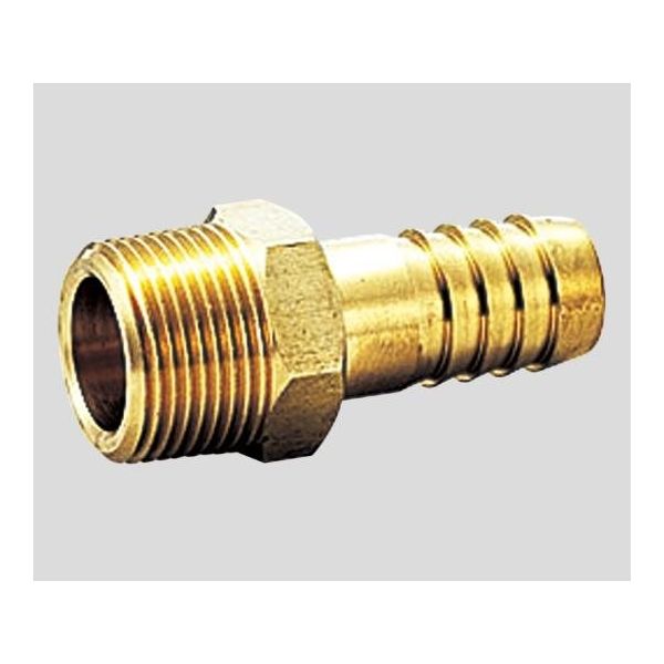 フローバル 黄銅製ホースニップル 1/8×10.5 GHN(R)-0111 1個 61-9573-68（直送品）