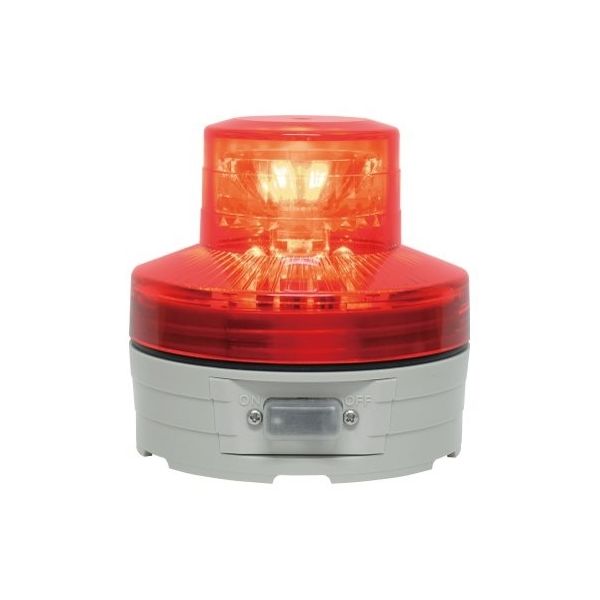 日惠製作所 電池式回転灯 φ76 ニコUFO(赤) 自動 VL07B-003BR 1個 61-9997-01（直送品）