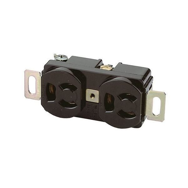 アズワン 抜け止めコンセント W94×H34×D26mm ブラック 65-6482-74 1個（直送品）