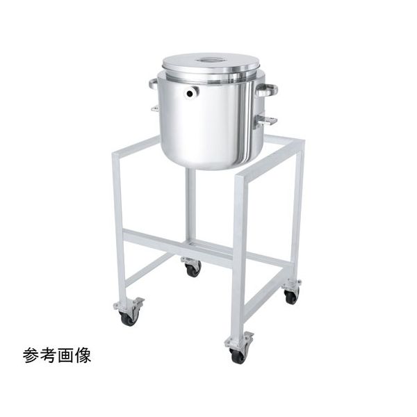 MONOVATE 鏡板型ジャケット汎用容器 架台付 100L DT-ST-J-ASC-47H 1個 65-6681-12（直送品）