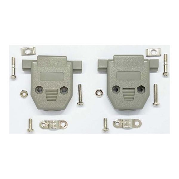 共立電子産業 Dーsubカバー ミリネジ 15pin 灰 5個入 65-8879-52 1パック(5個)（直送品）