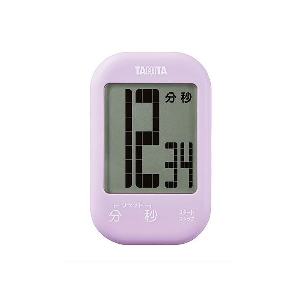 タニタ タッチキータイマー ブルーベリーパープル TD-413-PP 1個 63-7292-20（直送品）