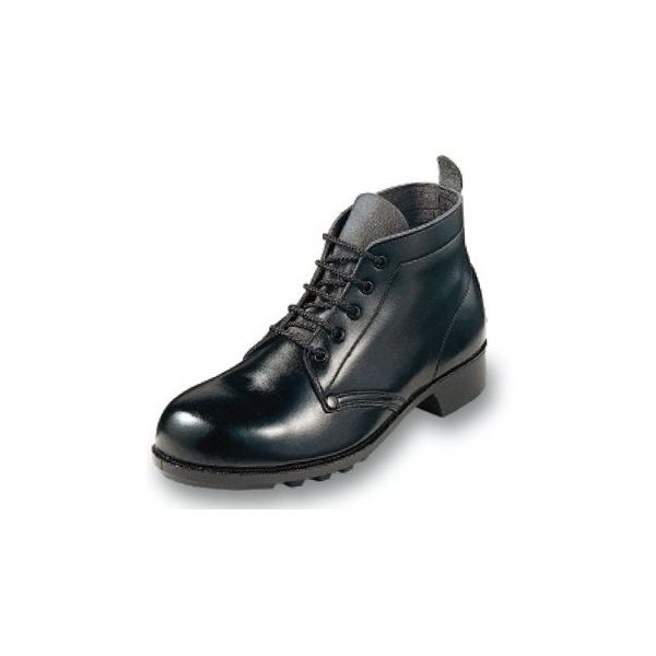 エンゼル 耐水耐油耐薬品靴中編 黒 25cm AGS212P 1足 64-6539-61（直送品）