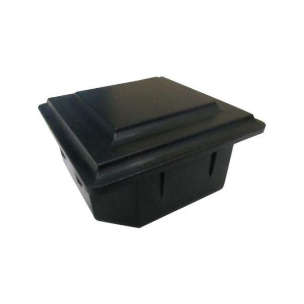 アルインコ 樹脂キャップ BB100バルコニー柱70x70用ブラック 2個入り BB300K2 1袋(2個) 64-5000-04（直送品）
