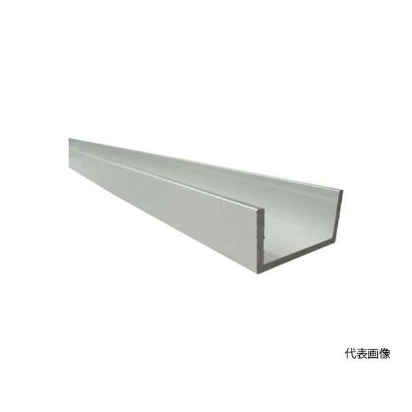 アルインコ アルミチャンネル 25X25X2.0 シルバー艶消し 1m FE218S1 1本 64-5009-21（直送品）