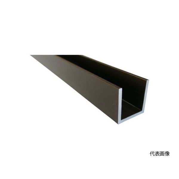 アルインコ アルミチャンネル 25x15x2.0ブロンズ 1m HP500BS 1本 64-5013-01（直送品）