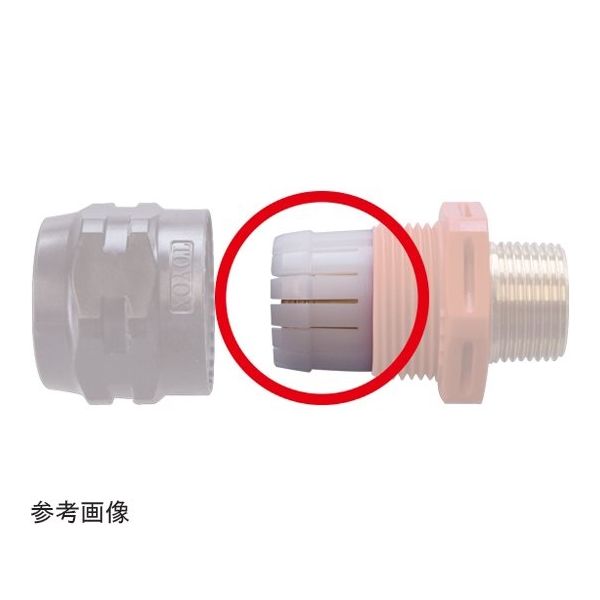 トヨックス トヨコネクタ TC3ーPB型 交換用スリーブ 適合ホース25ミリ 10個入 TC3-PB25-S 1箱(10個)（直送品）