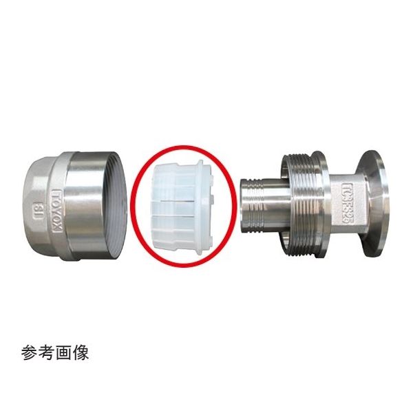 トヨックス トヨコネクタ TC3ーFS型 交換用スリーブ 適合ホース15ミリ 20個入 TC3-FS15-S 1箱(20個)（直送品）