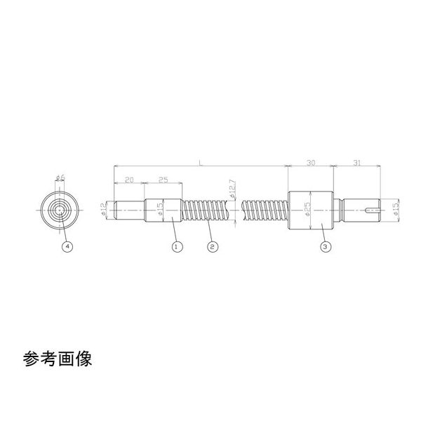 ケンコー・トキナー シングルライトガイド 1000mm φ6 FG6S-1000S 1個 67-4572-59（直送品）