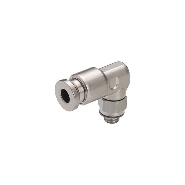 日本ピスコ SUS316ワンタッチ継手 エルボ SSPL6-M5 1個 64-6398-85（直送品）